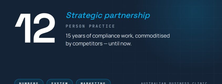 Case study: How Strategic Partnership Transformed an Accounting Practice — 12 person practice